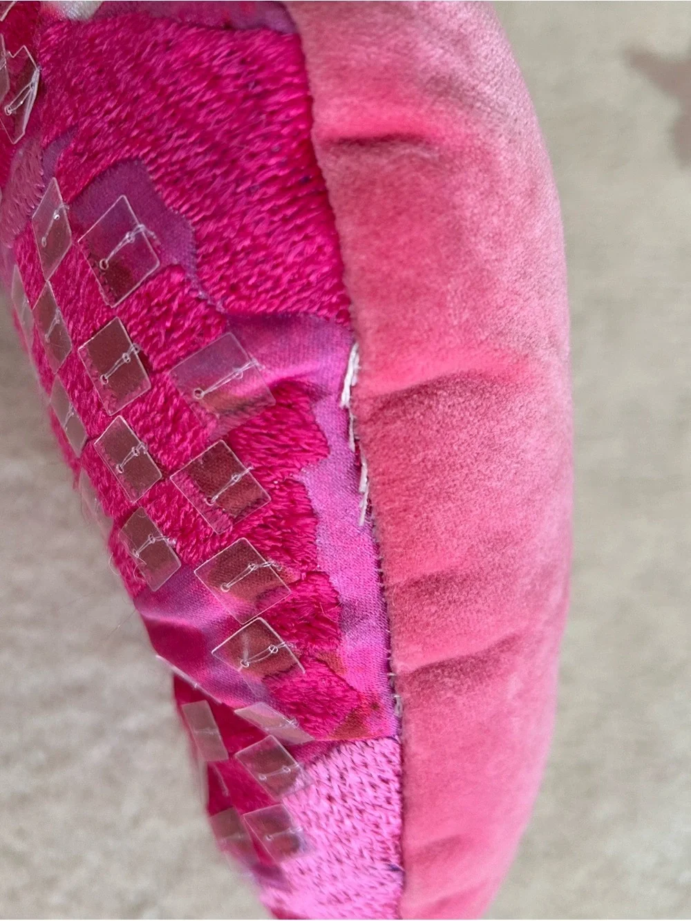 MacKenzie-Childs Hot Pink Pucker Up Lip Pillow